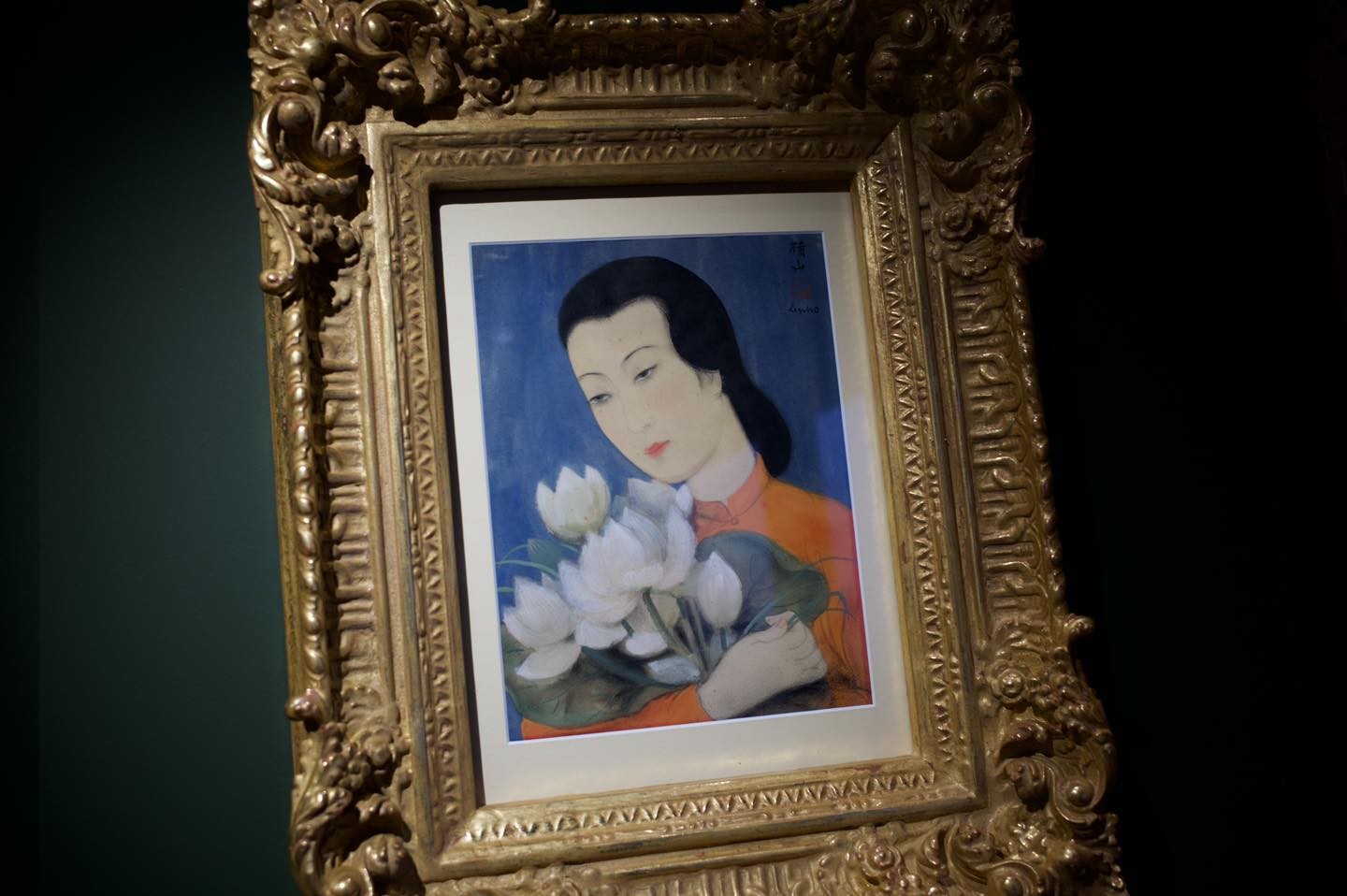 LÊ PHỔ – “JEUNE FEMME AUX FLEURS DE LOTUS”