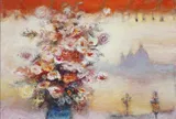 JEAN VOLANG (1921–2005) – “VENISE AVEC LES FLEURS”: SƯƠNG MỜ VENICE VÀ NGỌN LỬA SẮC HOA TRONG HỘI HỌA ĐÔNG DƯƠNG