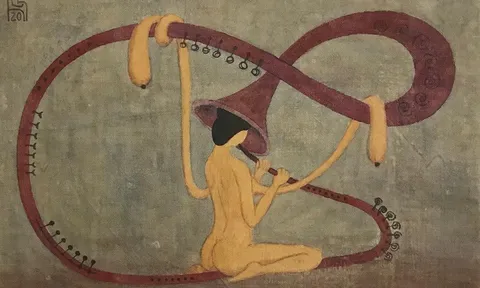 Nét đẹp dân gian trong triển lãm tranh “Biến Tượng”