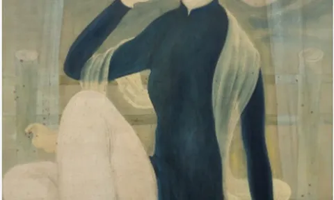 Tác phẩm người phụ nữ đội nón lá của Lê Phổ được bán với giá tương đương 19 tỷ việt nam đồng