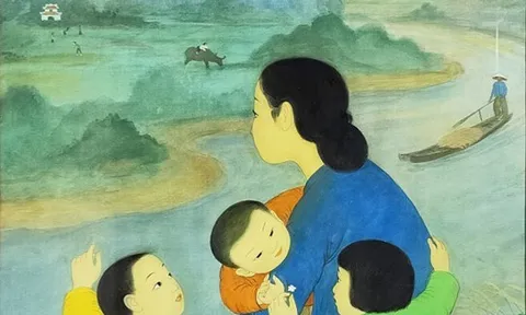 1,1 TRIỆU EURO: MAI TRUNG THỨ -  MẸ VÀ CÁC CON BÊN BỜ SÔNG