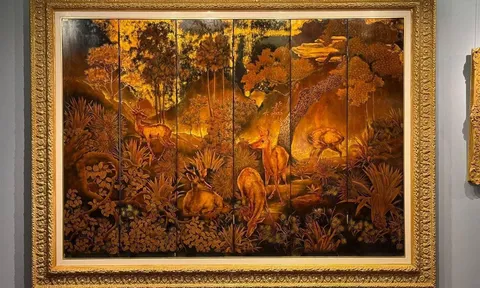 PHẠM HẬU – BÌNH PHONG SƠN MÀI “ĐÀN HƯƠU TRONG RỪNG”