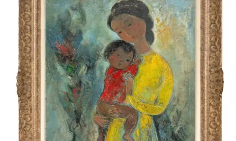 VŨ CAO ĐÀM VÀ KHÚC CA MẪU TỬ TRONG TRANH SƠN DẦU NĂM 1956