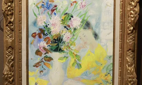 THIẾU NỮ BÊN HOA – BÌNH YÊN TRONG HỘI HỌA LÊ PHỔ