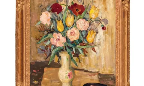 HOA TULIP VÀ BOBBI – MỘT BIẾN TẤU TĨNH VẬT TINH TẾ CỦA LÊ PHỔ