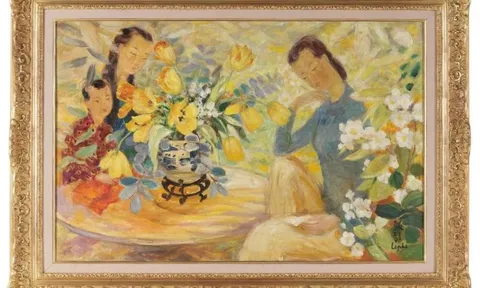 LÊ PHỔ “MATERNITÉ AUX FLEURS” TÌNH MẪU TỬ TRONG KHÔNG GIAN HOA ÁNH SÁNG