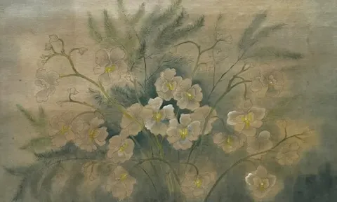 TRANH HOA TRÊN LỤA CỦA HỌA SĨ VĂN THỌ – SỰ TỈ MỈ VÀ NHẸ NHÀNG