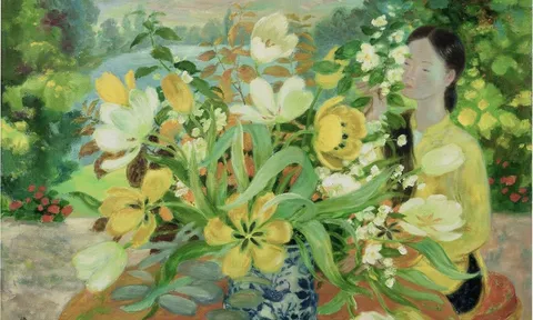 LÊ PHỔ – “ARRANGING FLOWERS”: SẮC XANH RỰC RỠ VÀ SỨC HÚT TRÊN THỊ TRƯỜNG QUỐC TẾ