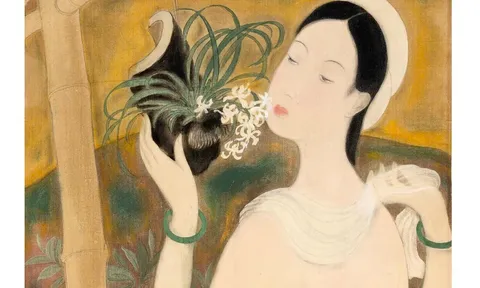 SẮP DIỄN RA ĐẤU GIÁ – LÊ PHỔ (1907–2001), JEUNE FILLE AUX ORCHIDÉES, KHOẢNG 1942