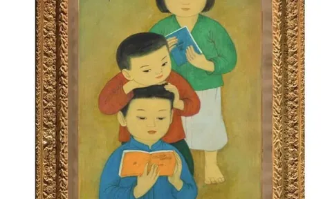 MAI TRUNG THỨ – “TROIS ENFANTS LISANT”