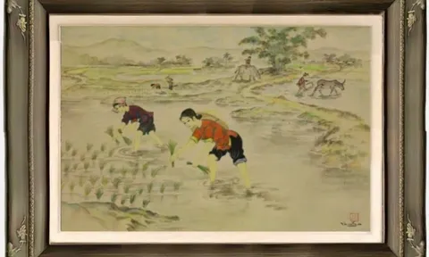 HỌA SĨ TRẦN VĂN THỌ (1917–2004) – “CẤY LÚA”