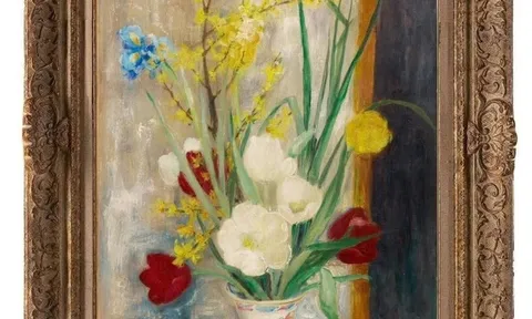 LÊ PHỔ – “BOUQUET DE FLEURS DANS UN VASE”: SẮC HOA RỰC RỠ TRONG NGHỆ THUẬT THẬP NIÊN 1950