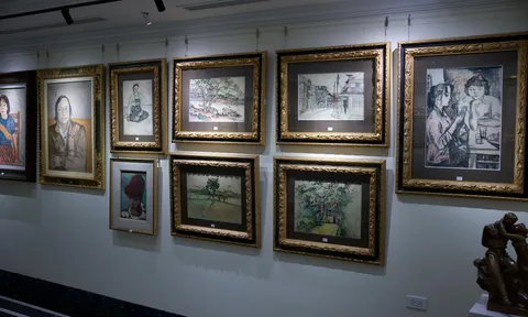 Cận cảnh dần các tác phẩm tiêu biểu trong triển lãm “Âm vang một thế kỷ Nghệ thuật Việt Nam”