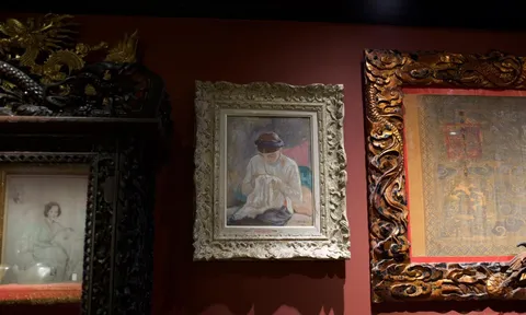 VICTOR TARDIEU CÔ GÁI KHÂU VÁ TRONG TRANH: KHOẢNH KHẮC LẶNG THẦM CỦA ĐÔNG DƯƠNG