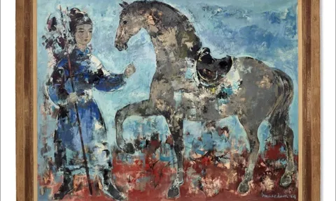 Hai tác phẩm ngựa khổ lớn hiếm gặp của Vũ Cao Đàm