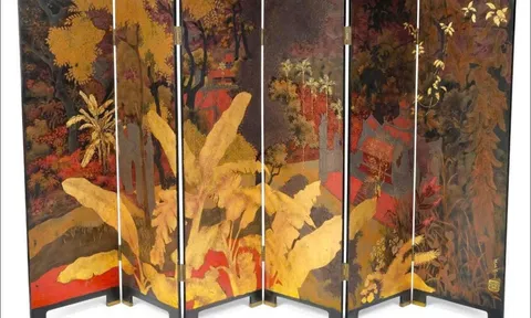 PHẠM HẬU – PARAVENT SƠN MÀI 6 TẤM ĐẠT 510.000€ TẠI PARIS