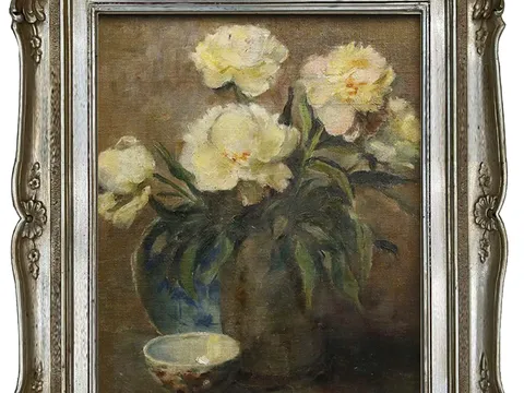 HOA LÊ PHỔ - TĨNH VẬT HOA MẪU ĐƠN