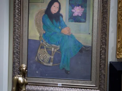 Cận cảnh dần các tác phẩm trong triển lãm “Âm vang một thế kỷ Nghệ thuật Việt Nam”