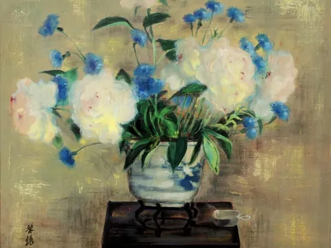 LÊ PHỔ – “PIVOINES ET BLEUETS”