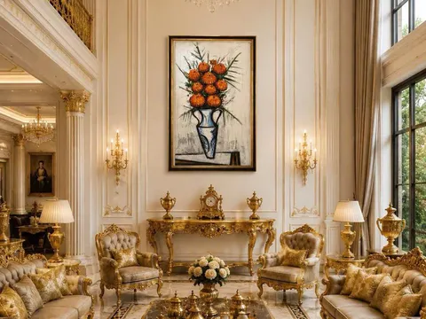 Bernard Buffet – Zinnias, vase à anses, 1971