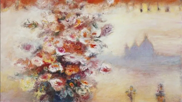 JEAN VOLANG (1921–2005) – “VENISE AVEC LES FLEURS”: SƯƠNG MỜ VENICE VÀ NGỌN LỬA SẮC HOA TRONG HỘI HỌA ĐÔNG DƯƠNG