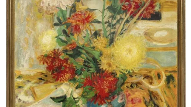 LÊ PHỔ – FLEURS DANS UN VASE BLEU