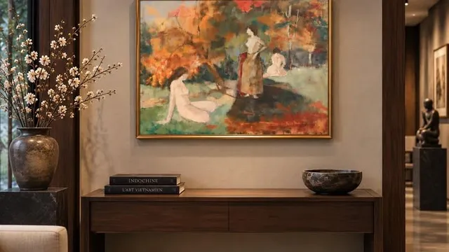 Tranh sơn dầu xưa – ký “Duong”, nguồn từ Pháp