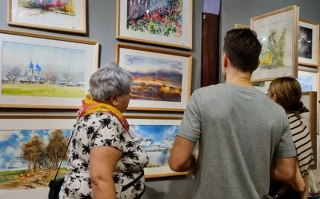 Ấn tượng triển lãm tranh màu nước lớn nhất tại Việt Nam