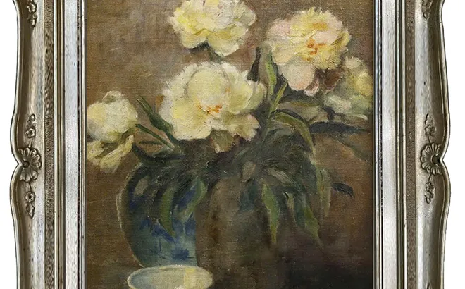 HOA LÊ PHỔ - TĨNH VẬT HOA MẪU ĐƠN