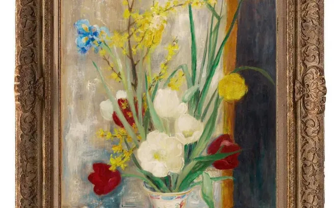 LÊ PHỔ – “BOUQUET DE FLEURS DANS UN VASE”: SẮC HOA RỰC RỠ TRONG NGHỆ THUẬT THẬP NIÊN 1950