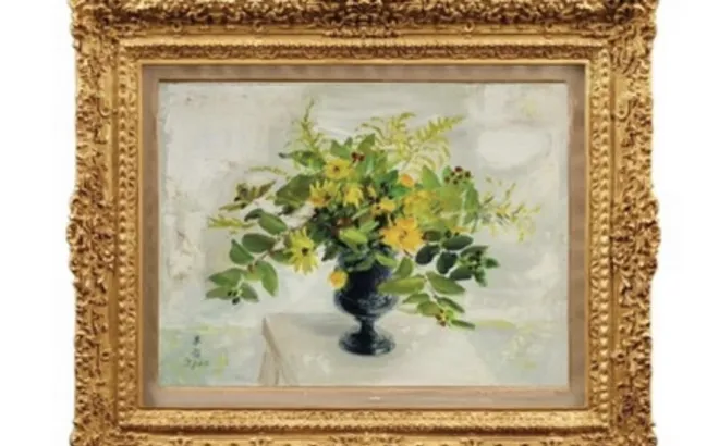 LÊ PHỔ – “NATURE MORTE AUX FLEURS” VÀ SẮC VÀNG TỪ NHIÊN