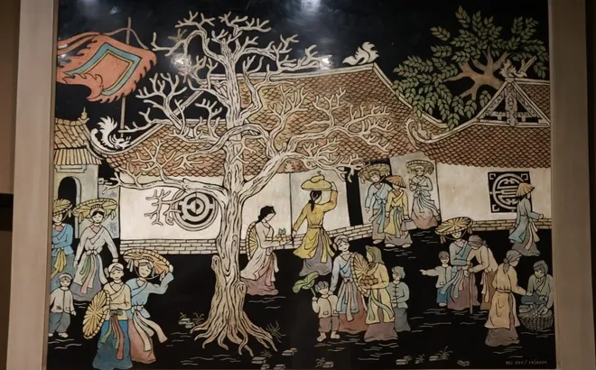 HỌA SĨ NGUYỄN NHƯ HOÀNH – NGƯỜI THẦY SƠN KHẮC VÀ KÝ ỨC LỄ HỘI TRONG TRANH