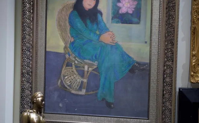 Cận cảnh dần các tác phẩm trong triển lãm “Âm vang một thế kỷ Nghệ thuật Việt Nam”