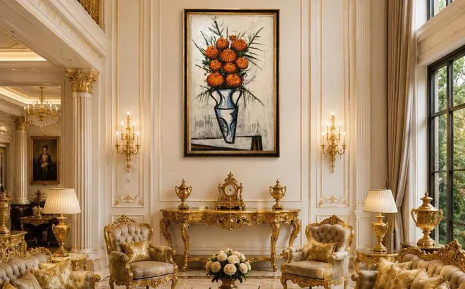 Bernard Buffet – Zinnias, vase à anses, 1971